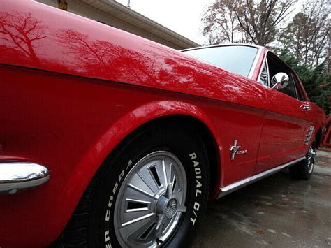 1966 Mustangnice Candy Apple Red Paintsolid Car Classic Ford