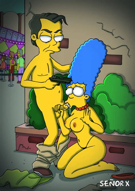 Rule 34 Color Dwight Diddlehopper Female Human Male Marge Simpson Senor X Straight Tagme The