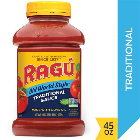 Ragu Old World Style Traditional Sauce Made With Olive Oil 45 Oz