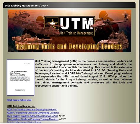 Unit Training Management Handbook Gets Update Article The United