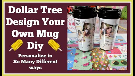 Dollar Tree Design Your Own Mug Diy Youtube