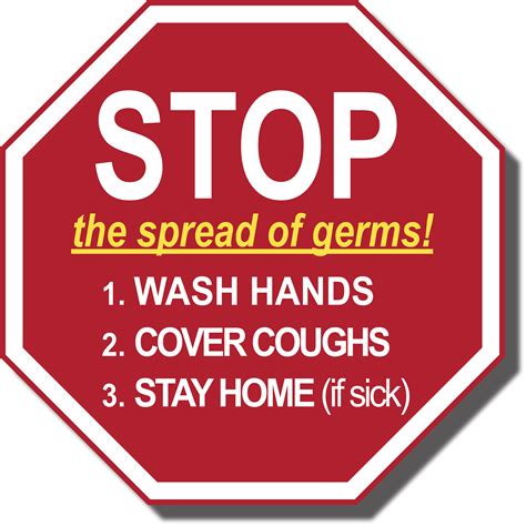 Stop The Spread Of Germs Floor Sign Pristine Products