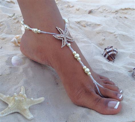 Starfish Barefoot Sandals Beach Wedding Barefoot Sandal Etsy