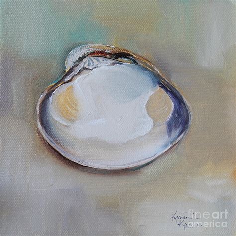 Clam Shell Painting By Kristine Kainer
