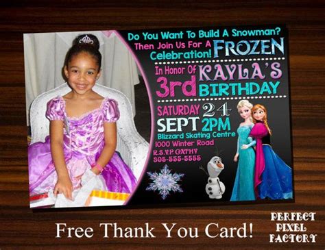 Frozen Invitation, Frozen Birthday, Disney's Frozen,Frozen ...