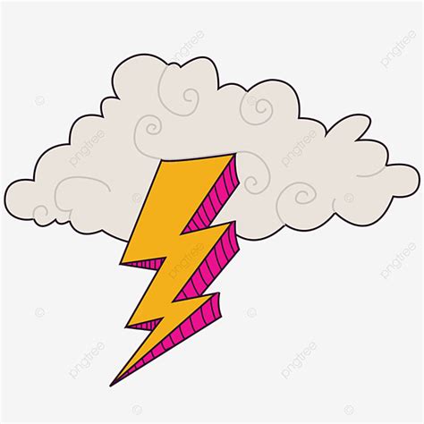 Blue Lightning Bolt Clipart Transparent Png Hd Storm Cloud And