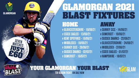 Don't miss a minute of the 2021 euro action with this handy 2021 euro schedule. 2021 white-ball fixtures unveiled | Glamorgan Cricket News