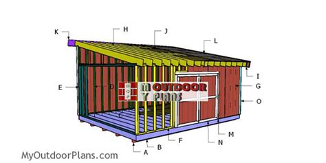 16x20 Lean To Shed Roof Plans Myoutdoorplans