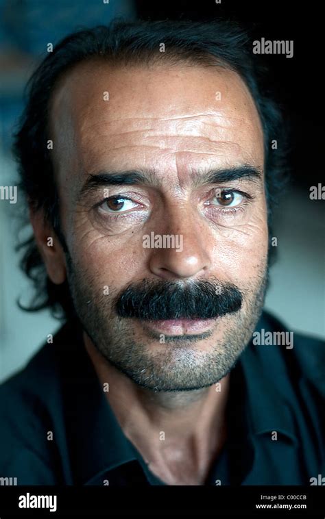 A Portrait Of A Kurdish Man With A Moustache Taken In The City Of Stock
