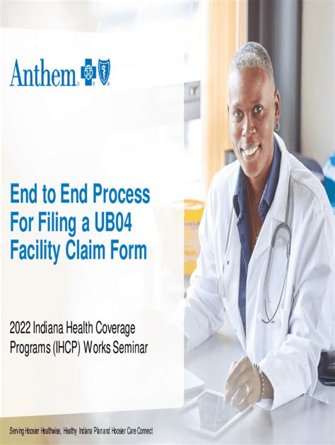 Fillable Online End To End Process For Filing A Ub04 Facility Claim