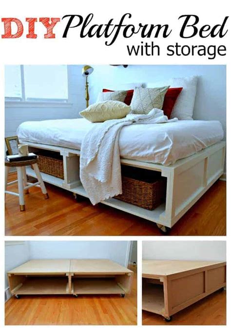 How To Build A Diy Platform Bed With Storage