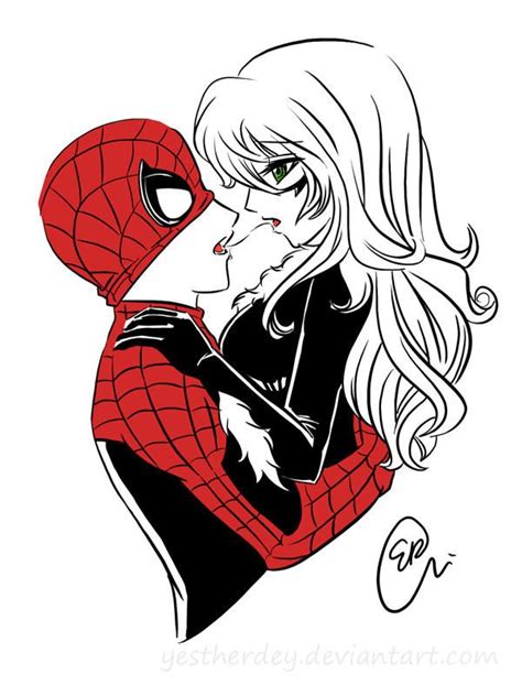 Such Deep Kiss By Yestherdey Spiderman Personajes Hombre Araña Comic