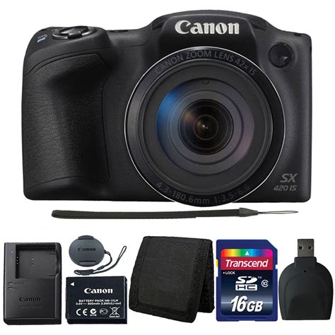 Canon Powershot Sx420 Is 20mp Digital Camera Black With 16gb