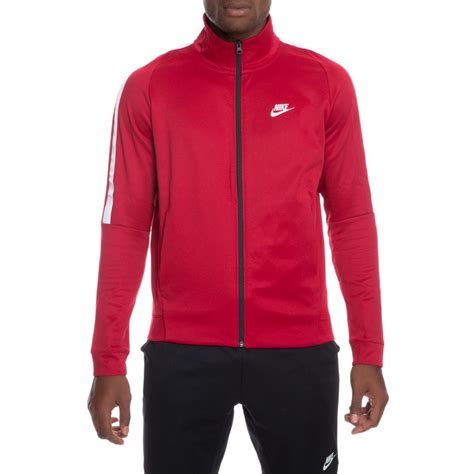 Mens Nike N98 Tribute Poly Track Jacket Tough Redwhite