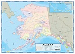 Alaska Counties Wall Map | Maps.com.com