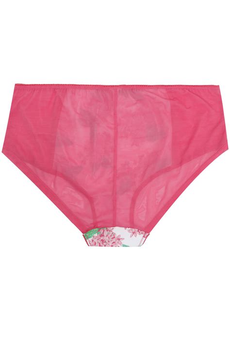 pink floral print full briefs 16 to 36