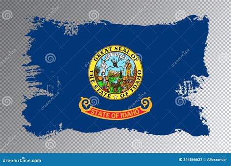 Bandera Del Estado De Idaho Bandera De Idaho Stock De Ilustración