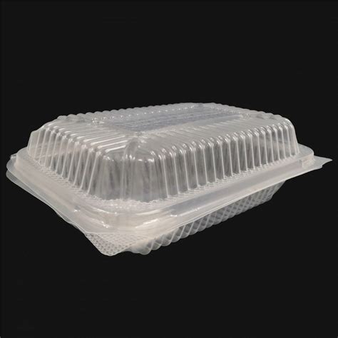 Small Flip Plastic Disposable Lunch Box Rectangular Pack100ctn600