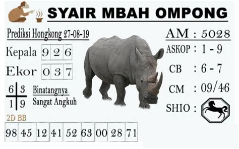 Syair Togel Hongkong Hari Ini 27 Agustus 2019 | 27 agustus, Binatang, Singapura