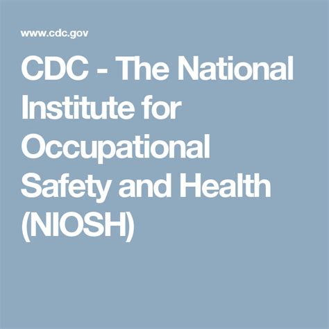 Occupational safety and health, national institute for — better known as niosh, the the occupational safety and health act is the primary federal law which governs occupational health and safety in the private sector and federal government in the united states. CDC - The National Institute for Occupational Safety and ...