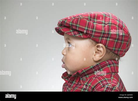 Cute Baby Wearing A Flat Cap Stock Photo 4819165 Alamy