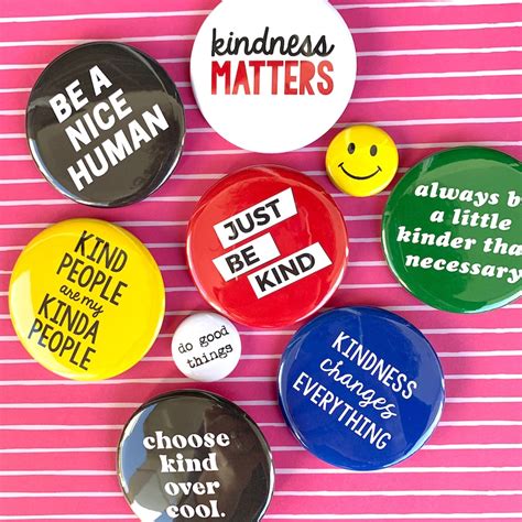 Kindness Matters 2 25 Inch Pin Large Button Badge Be Kind Be Etsy
