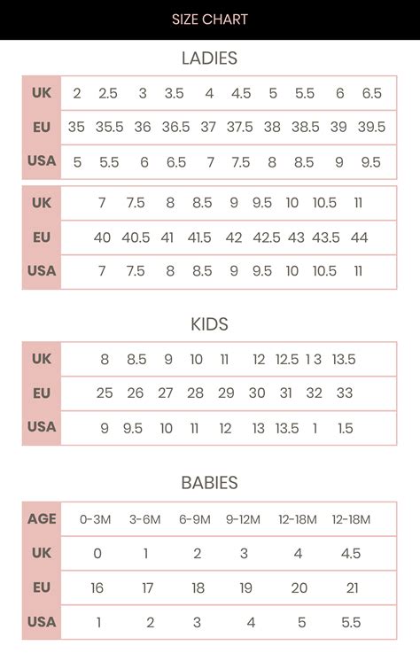 Kids Shoe Size Guide Kids Shoe Size Chart Farfetch Atelier Yuwaciaojp