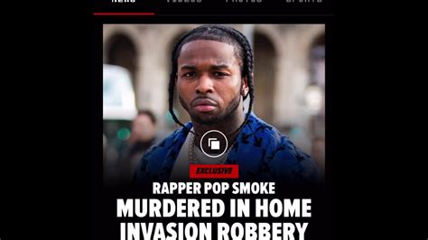 Rip Pop Smoke 20yr Old Rapper Killed During Home Invasion Youtube