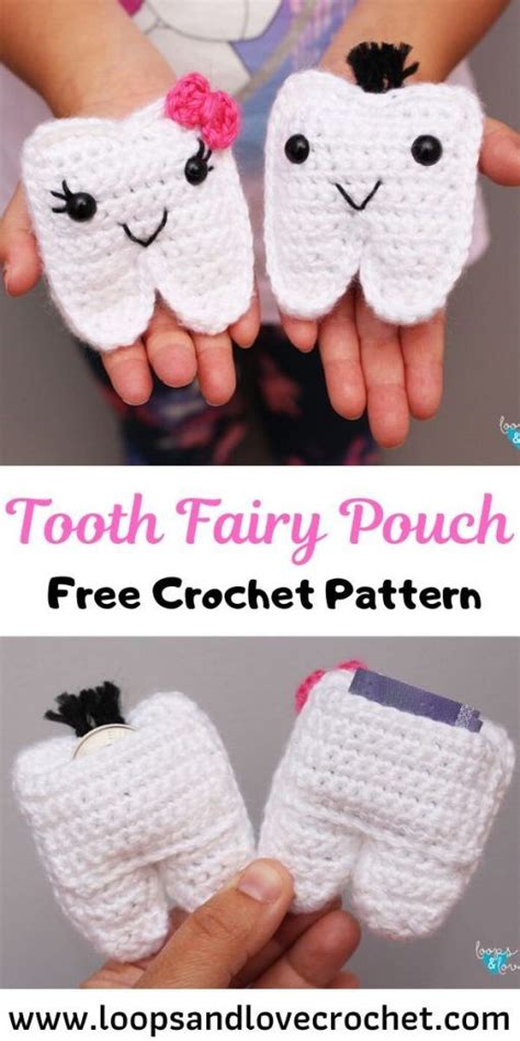Tooth Fairy Pouch Free Crochet Pattern Loops And Love Crochet In 2020