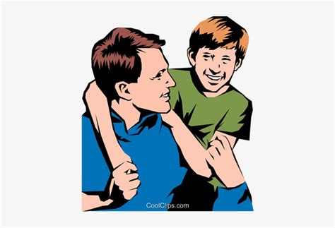Father And Son Royalty Free Vector Clip Art Illustration Father And