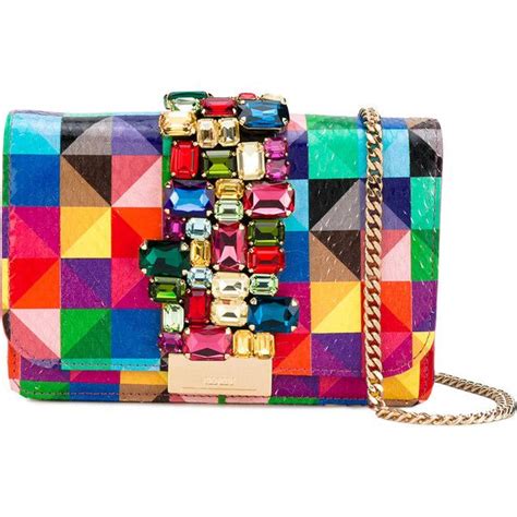 Gedebe Colour Block Clutch 730 Liked On Polyvore Featuring Bags