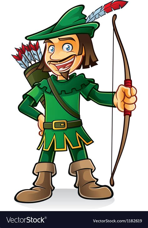 Robin Hood Royalty Free Vector Image Vectorstock