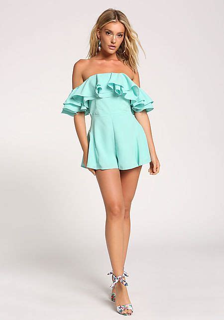 Mini Dress Outfits Miniskirt Outfits Off Shoulder Romper Off