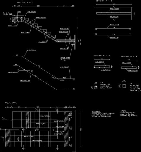 Reinforced Concrete Stair Dwg Detail For Autocad Designs Cad