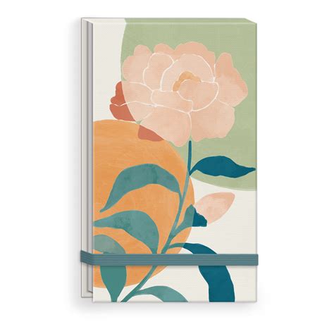 Nature Silhouettes Rose Fabric Notepad Kelly Green By Punch Studio