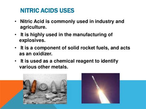 At room temperature, it is a liquid. Nitric acid presentation