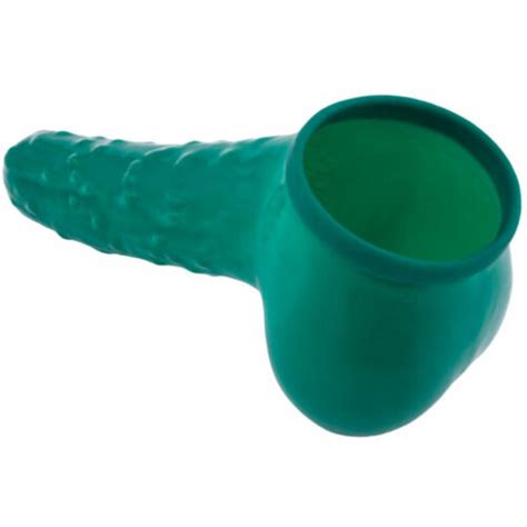 Latex Penis Sheath Cucumber Penis Sleeve Green 15cm Made In De
