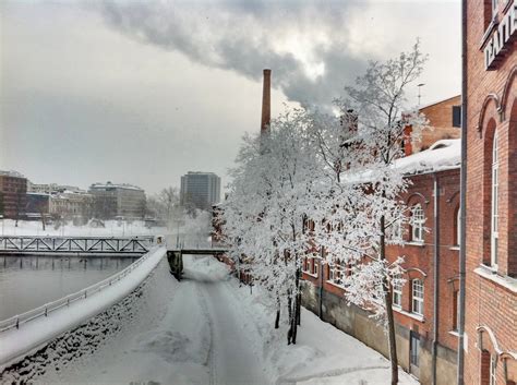 Tampere Wintery Scene From Central Tampere Tero Ykspetäjä Flickr