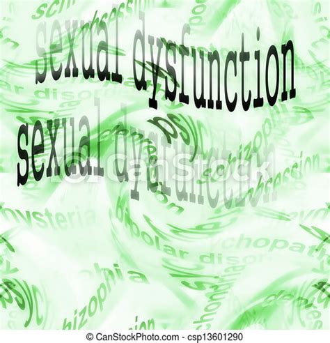 Stock Illustration Of Concept Sexual Dysfunction Background Csp13601290 Search Vector Clipart