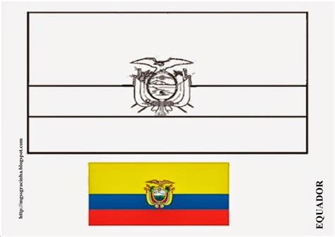 Bandeira Do Equador Para Colorir