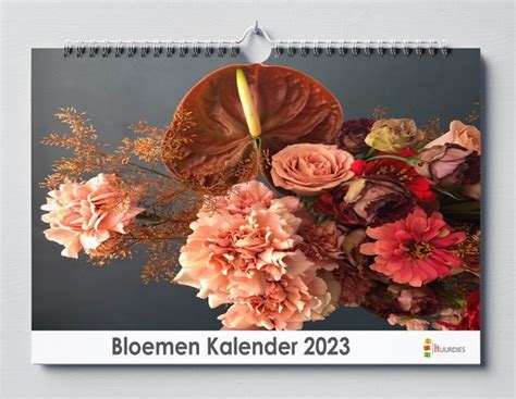 Bloemen Kalender 2023 35x24 Cm Jaarkalender 2023 Wandkalender