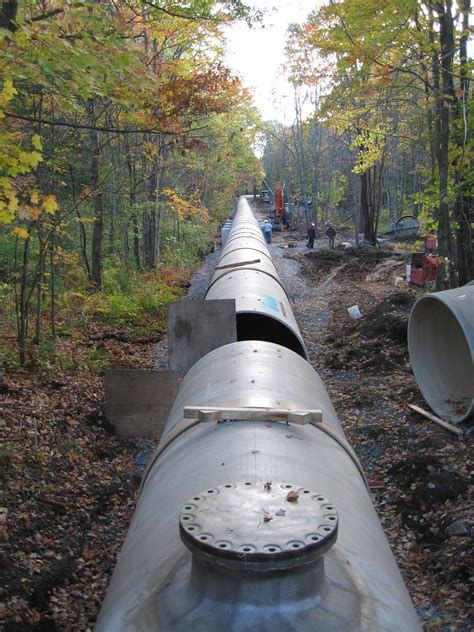 Nh Penstock Pipeline Replaced With Fiberglass Pipe Underground