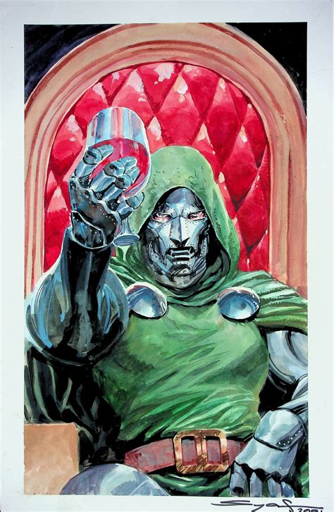 Doctor Doom Painting In Brian Nortons Comic Convention Pick Ups Comic