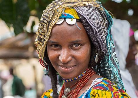 Benin West Africa Savalou A Beautiful Fulani Peul Tribe Woman