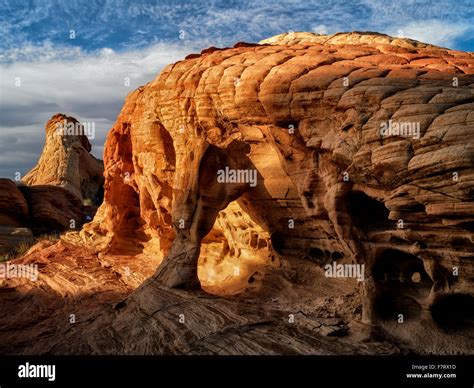 Rock Formation Valley Of Fire State Park Nevada Stock Photo Alamy