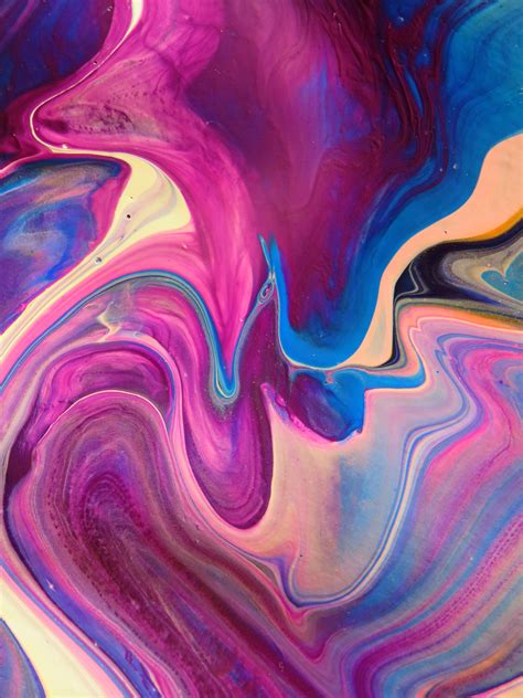 Pink and Blue Abstract Painting · Free Stock Photo