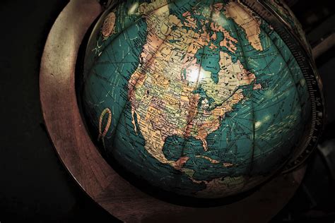 1920x1080 Resolution Blue Desk Globe Globe Antiques Map Hd