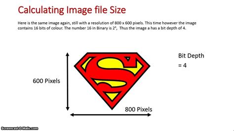 Calculations Image File Size Youtube