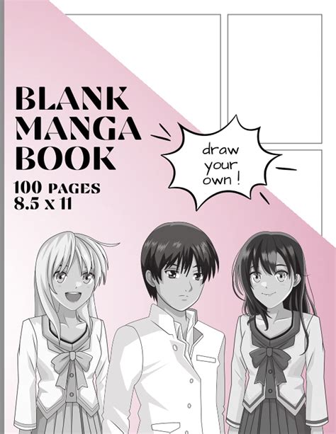 Buy Blank Manga Comic Book Draw Your Own Manga Anime Comic Sketchbook