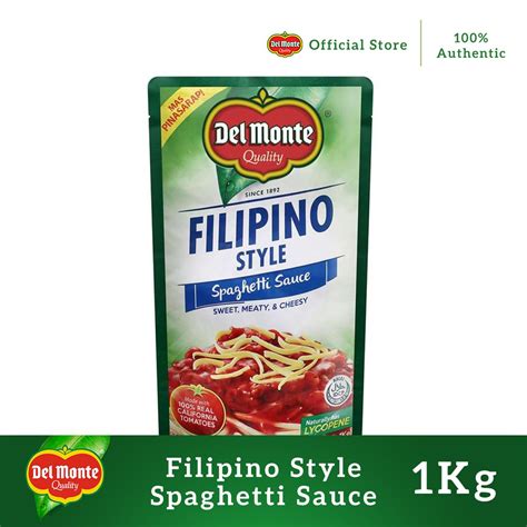 Del Monte Filipino Style Spaghetti Sauce 1kg Shopee Philippines